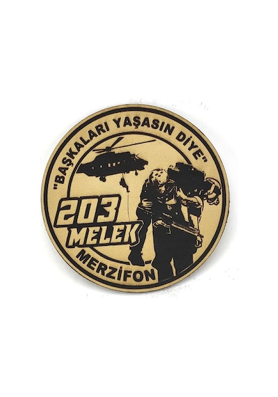 203 Melek Filo "başkaları Yaşasın Diye" Deri Peç- Arma - Patch Çok Renkli