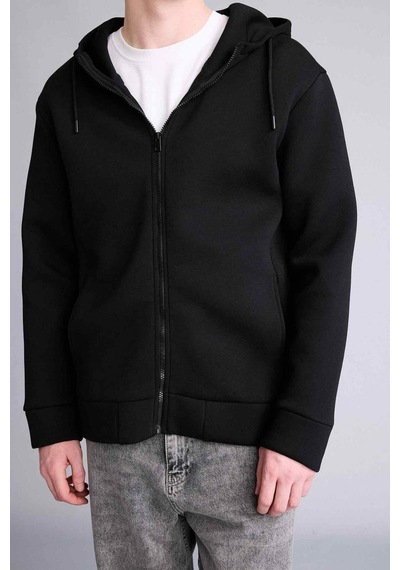 Defacto - Kapüşonlu Fermuarlı Sweatshirt G9103AX26SM