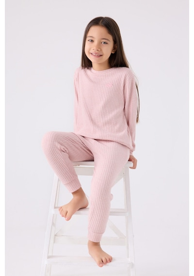 Rolypoly Kız Çocuk Pembe Pijama Takımı Rp3464-c-v1 Pembe