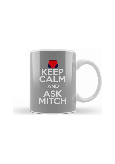 Keep Calm And Ask Mitch Baywatch Trunk Kupa Bardak Porselen Karışık