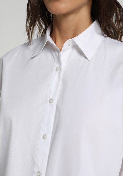 Colin's Colins Boyfriend Fit Shirt Neck Düz Kadın Beyaz Uzun Kol Gömlek Cl1081481 Q1.v1 Wht