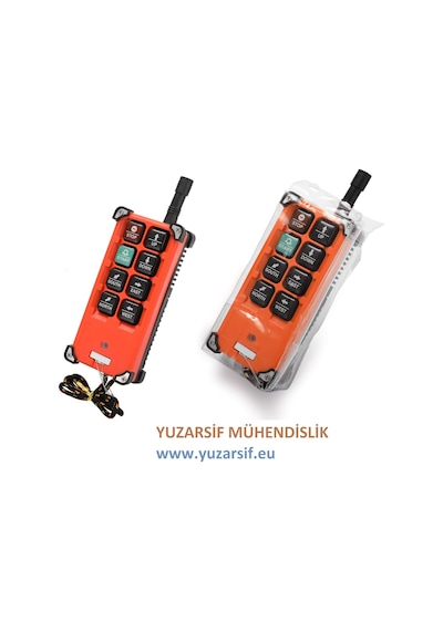 Vinç Kumandası Kablosuz Endüstriye Kontrol Makine Uzaktan Kumanda Ac 220 - 380 Volt