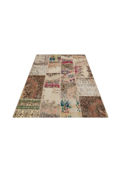 El Dokuma Patchwork Tasarım Halı 140 X 200 Cm 6192