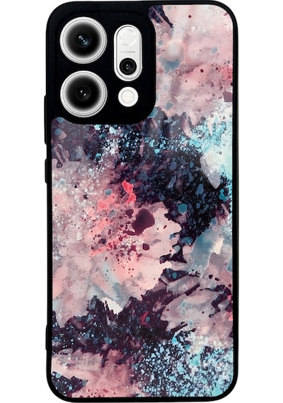 Oppo Reno 14 Renk Patlaması Tasarımlı Glossy Telefon Kılıfı Çok Renkli