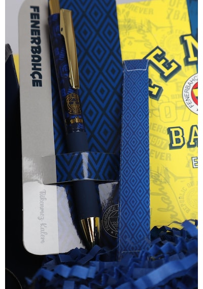 Dekomus Gıft Box Özel Kutulu Lisanslı Fenerbahçe Kupa,ajanda,hybrıt Tükenmez Kalem Seti Altın