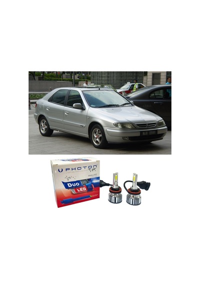 Citroen Xsara Led Xenon Uzun + Kısa Far Ampulü H4 Duo Yeni Seri Beyaz