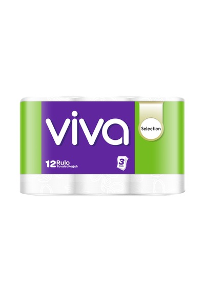 Viva Selection 3 Katlı Tuvalet Kağıdı 12'li - 6 Adet Tarı
