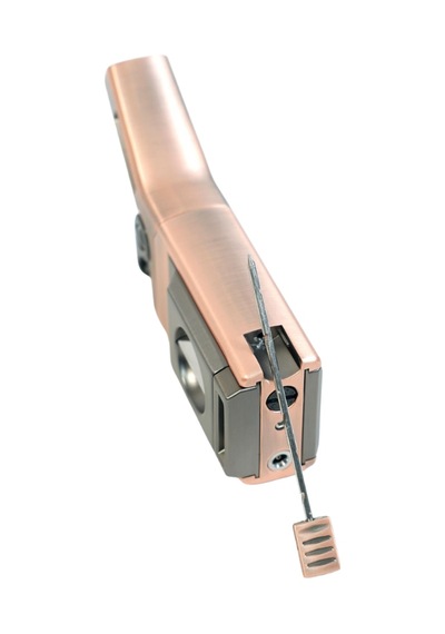 Cohiba Tek Torch Pürmüz Dahili S-v Cut & İğneli Bronz Metal Puro Çakmağı - Tr9483