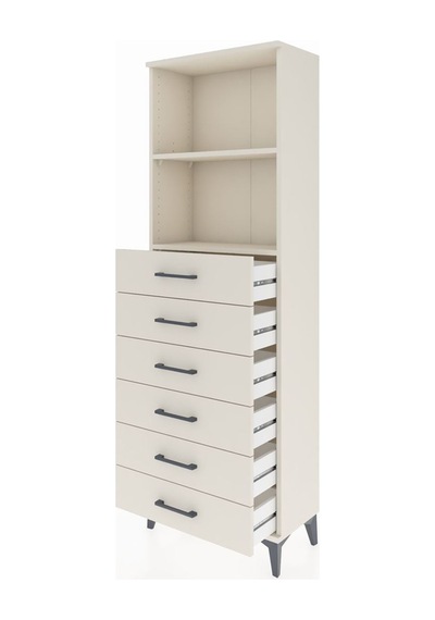 Arges Dolap 2 Raflı 6 Çekmeceli 60x30x182 Aytaşı-aytaşı Aytaşı
