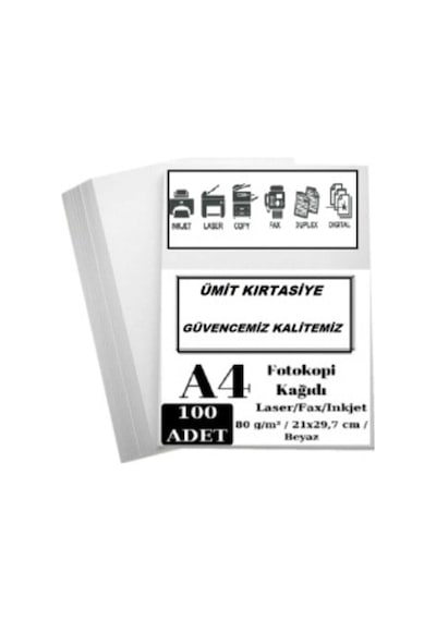 A4 Fotokopi Kağıdı 100'lü Paket