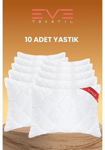 Eve Tekstil Tekstil - 10 adet Diamond Plus Kapitone Yastık