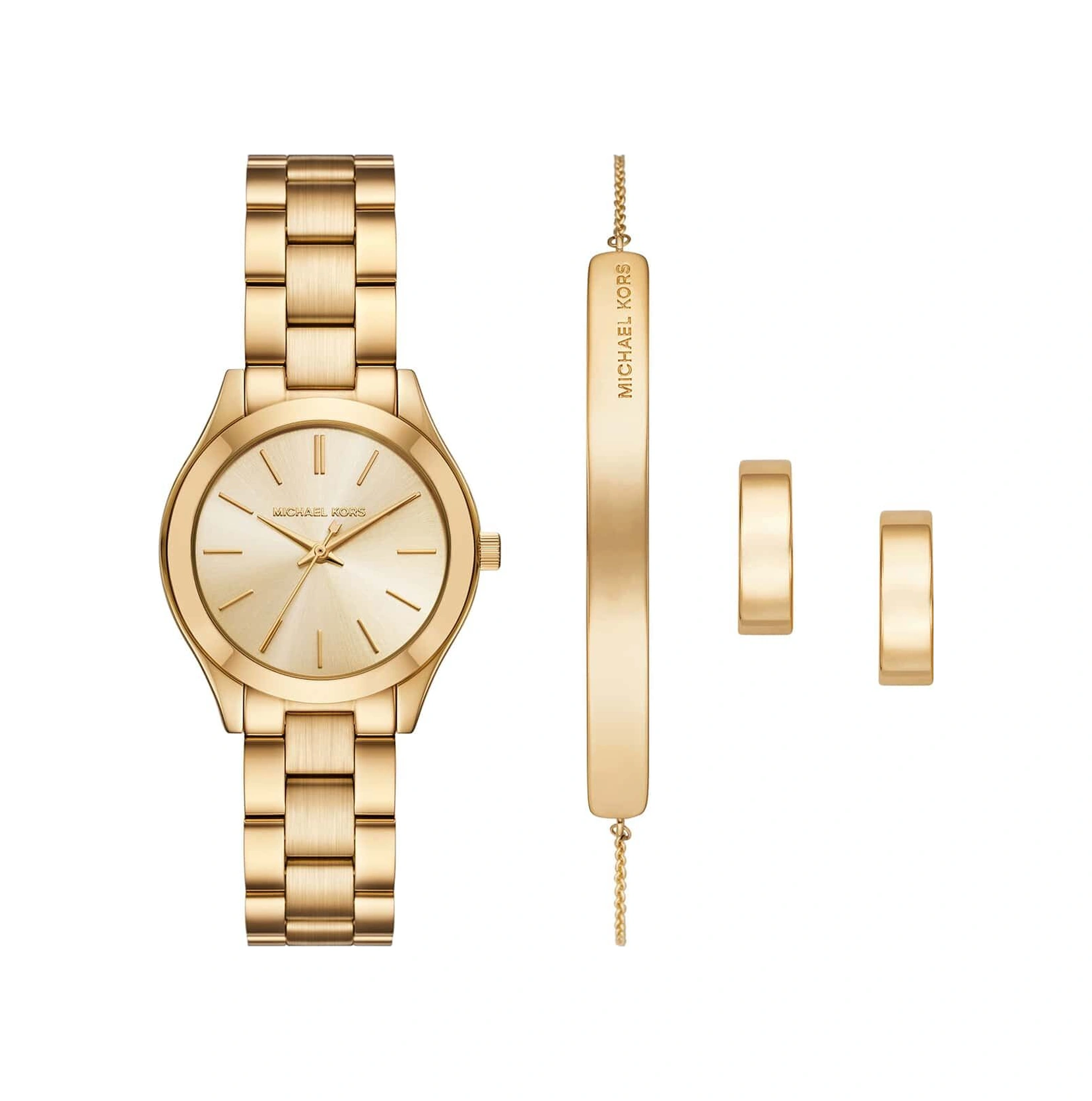 Michael Kors Mk7561set Kadın Kol Saati Bileklik Ve Küpe Seti Altın