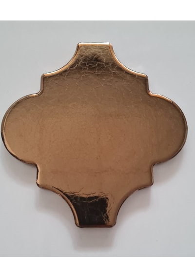 Armada Çini 12x12 Ottoman Düz Arabesk Bronz Çini