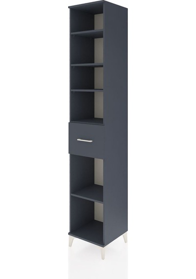 Hyperion Dolap 5 Raflı Tek Çekmeceli 44x44x243 Antrasit-antrasit Antrasit Hyperion Dolap 5 Raflı Tek Çekmeceli 44x44x243 Antrasit-antrasit Antrasit