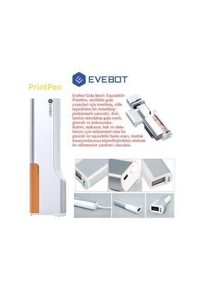 Sones Evebot Elde Taşınabilir Mini Dövme Yazıcısı Mürekkep Püskürtmeli Küçük Baskı Kalemi