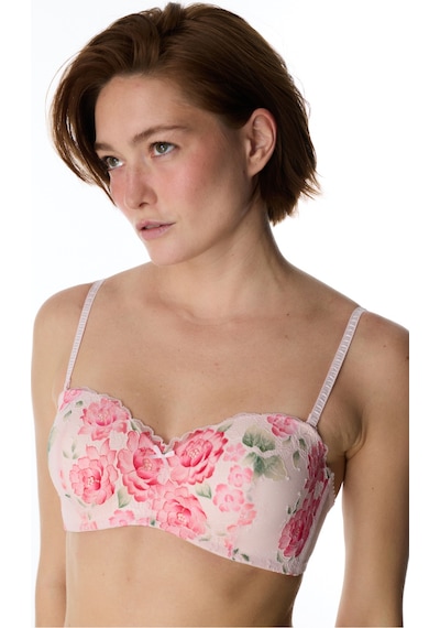 Penti Açık Pembe Lotus Straplez Floral Balenli Sütyen