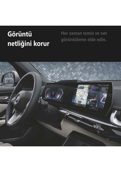 Tr Bmw X1 Mat Ekran Koruyucu U11 Kavisli Ekran 10.25 İnç 10.7 İnç İle Uyumlu Tek Parça Bilgi Ekranı Kontrol Ekran