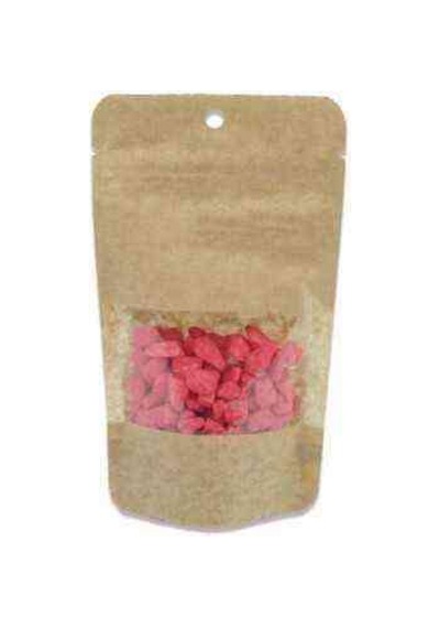 Kraft Pencereli Doypack 85X145 Mm 50 Li Paket