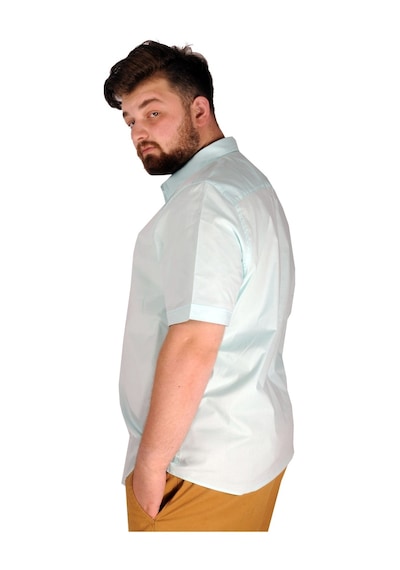 Mode Xl Büyük Beden Erkek No Pocket Lycra Poplin 20353 Mint Yeşili 001