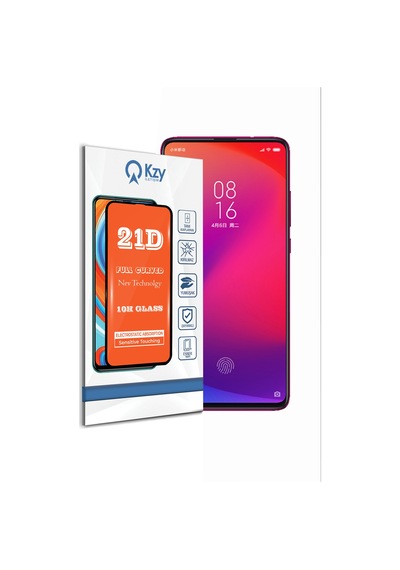 Xiaomi Mi 9T ile Uyumlu Tam Kaplayan 21D Temperli Ekran Koruyucu Cam