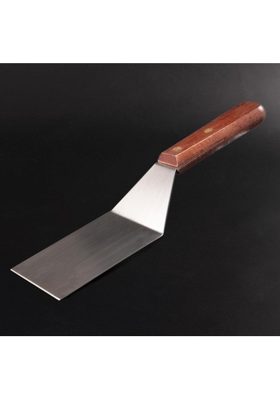 Reyo Paslanmaz Çelik Profesyonel Barbekü/ızgara Spatulası 35 Cm - Ahşap Saplı