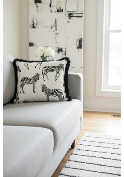 Vahşi Doğa Zebra Lüx Saçaklı Yastık Kılıfı-afrika Siyah Beyaz Modern Püsküllü Kırlent Kılıfı Adaçayı Zeytin Yeşili Vahşi Doğa Zebra Lüx Saçaklı Yastık Kılıfı-afrika Siyah Beyaz Modern Püsküllü Kırlent Kılıfı Adaçayı Zeytin Yeşili