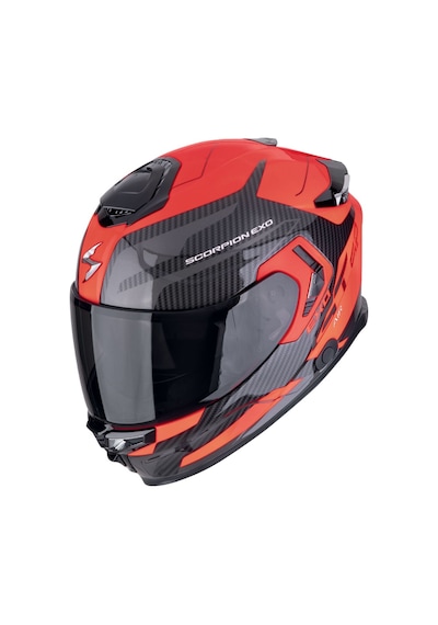 Scorpion Apex Exo-gt Sp Carbon Matrix Air Flex Kapalı Motosiklet Kaskı Siyah Kırmızı