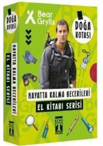 Doğa Rotası - Hayatta Kalma Becerileri El Kitabı - Set 2 - Bear Grylls - Genç Timaş