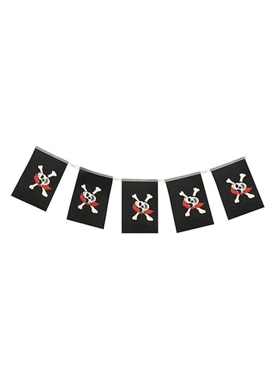 Korsan Partisi Korsan Logo Baskılı Flama Süs Afiş Süsleme 8 Li 5691