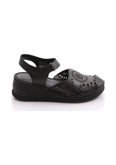 Venüs 24028800y Kadın Deri Sandalet Siyah