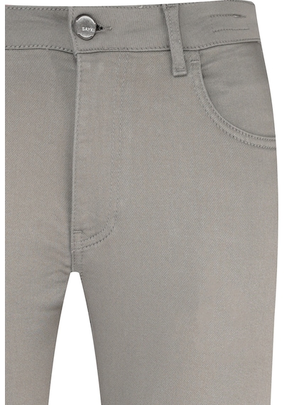 Hatemoğlu Taş Slim Fit Pamuklu 5 Cep Kanvas Pantolon 35386 Taş