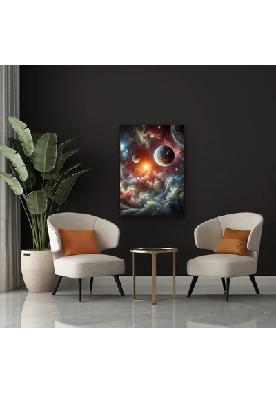 Gezegenler Temalı Kanvas Tablo 70x100 Cm 100 x 100
