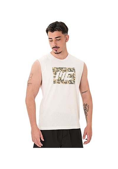 Musclecloth Tactical Kolsuz T-shirt Kırık Beyaz