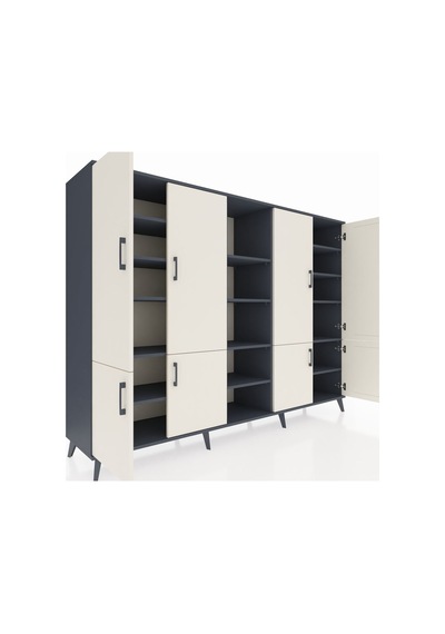 Hyperion Dolap 14 Raflı 8 Kapaklı 220x44x163 Antrasit-aytaşı/antr Antrasit-aytaşı/antrasit Hyperion Dolap 14 Raflı 8 Kapaklı 220x44x163 Antrasit-aytaşı/antr Antrasit-aytaşı/antrasit