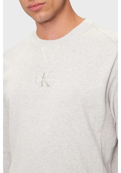 Calvin Klein Erkek Kazak J30j325671 P6g Açık Gri Açık Gri