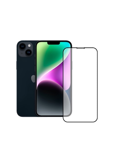 Bufalo Apple Uyumlu   iPhone 14 Plus Ekran Koruyucu 9d Temperli Cam - Siyah