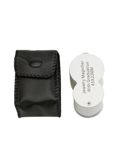 45X 22Mm Katlanır Ölçekli Optik Lens 2 Beyaz Led 1 Uv Led Işıklı