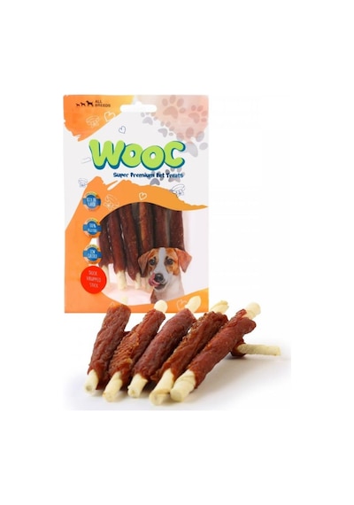 Wooc Ördek Eti Sargılı Sütlü Çubuk Köpek Ödül Maması 80 G