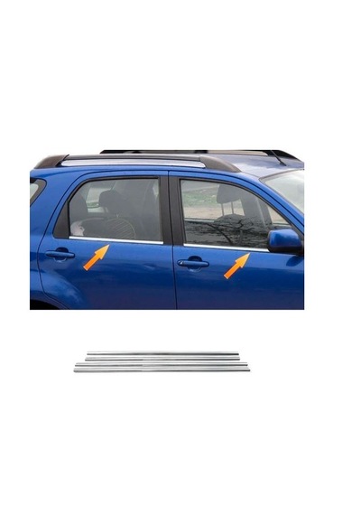 Bayartdecor Daihatsu Terios 2006 Üzeri P. Çelik Krom Cam Çıtası 4 Parça