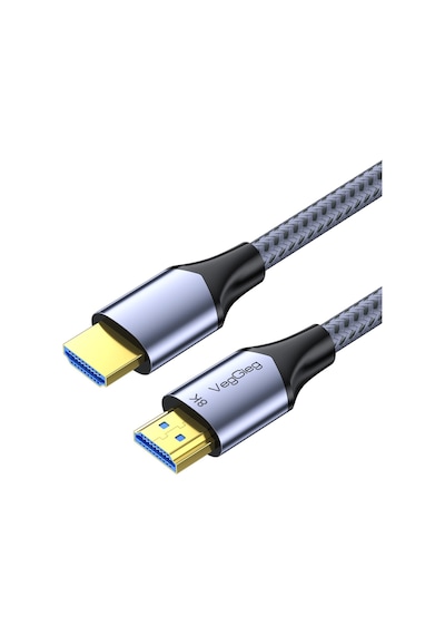 Veggieg Hdmı 2.1 8k 60hz 4k 120hz 48 Gbps Hdr Earc Hdcp 2.2 Örgülü Ses Ve Görüntü Kablosu 2 Metre 30516297