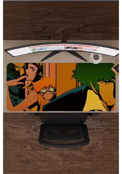 Cowboy Bebop Anime V2 - 90x40 Xxl Gaming Kauçuk Kaymaz Taban Mouse Pad Fare Altlığı