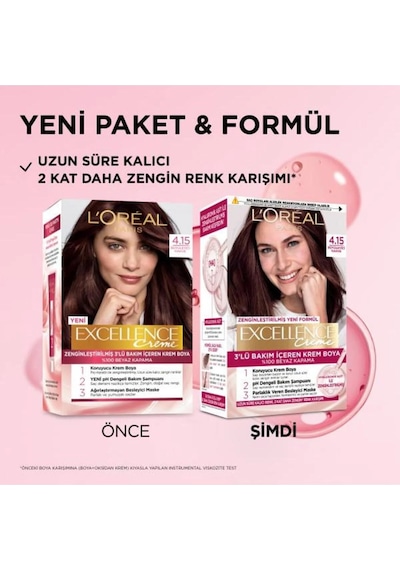 L'oréal Paris Excellence Creme 4.15 Büyüleyici Kahve Saç Boyası