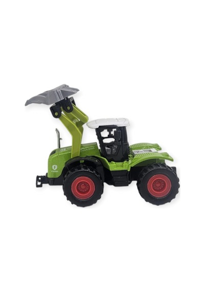 Farm Mini Oyuncak Traktör - 14 Cm Geniş Tomruk Yükleyici Çiftlik Aracı