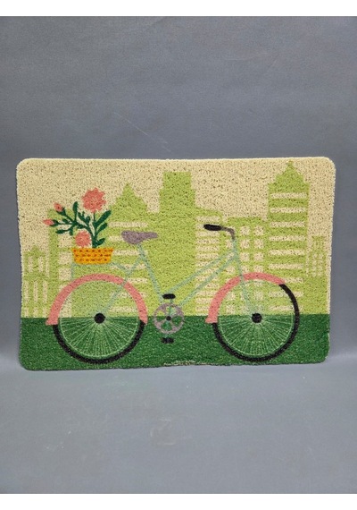 Hijyenik Kıvırcık Paspas 40x60 Cm - Islaklık Emici Kapı Önü Paspası Beyaz
