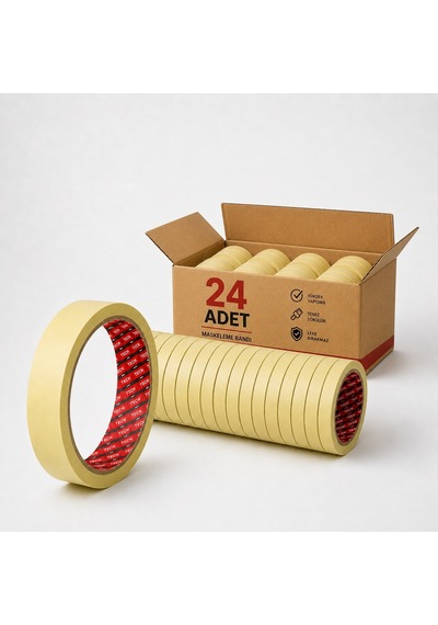 Sanplaza Boya Tamirat Ve Maskeleme Bandı 18 Mm X 20 Mt 24 Adet
