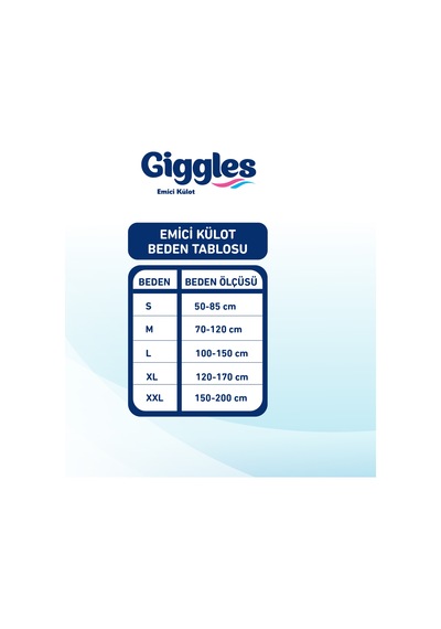 Giggles Yetişkin Bezi Emici Külot S - Küçük - Small 60 Adet