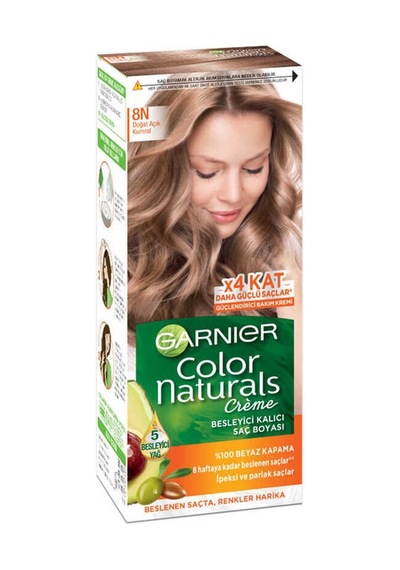 Garnıer Color Naturals Krem Saç Boyası   8n Doğal Açık Kumral