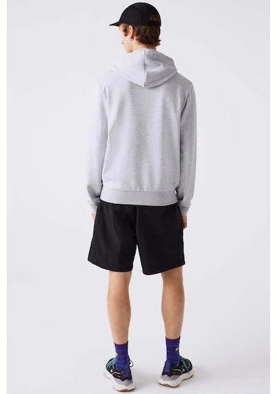 Lacoste Men's Classic Fit Kapüşonlu Yaka Sweatshirt Gri