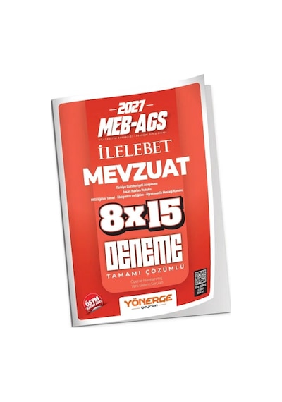 Yönerge Yayınları 2027 Meb-ags Mevzuat Bilgisi İlelebet 8x15 Deneme Çözümlü