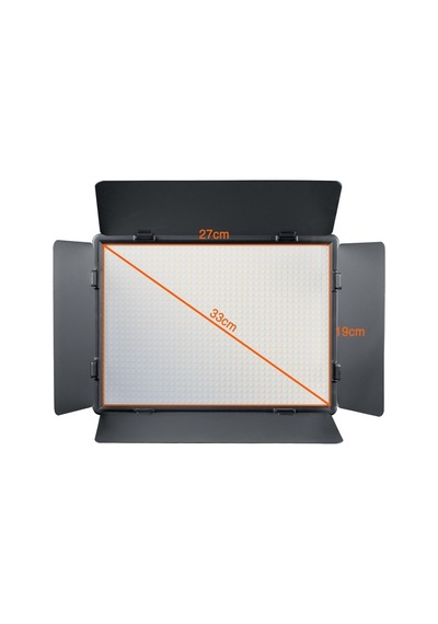 Herigo Hr-led1120 11" 50w Led Panel Işık Led 2700k-6500k Crı 96+ Barndoor Dolgu Işığı